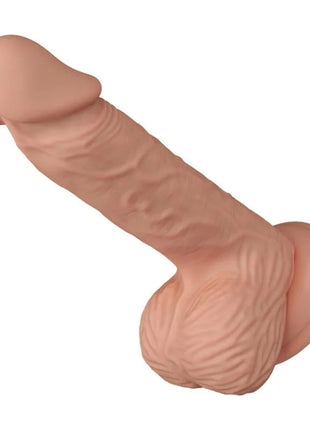 Peachfarbener silikon dildo von baile catoblepas mit realistischer oberfläche und rundem ständer 20,6 cm lang