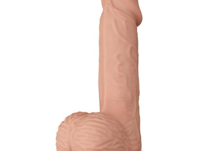 Rosafarbener silikon dildo mit realistischem strukturiertem oberflächenflexiblem design von baile catoblepas 20,6 cm