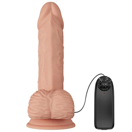 Beige silikon realistischer männlicher masturbator mit schwarzer fernbedienung von baile schöne begegnung vibration catoblepas 20,6 cm natürlich