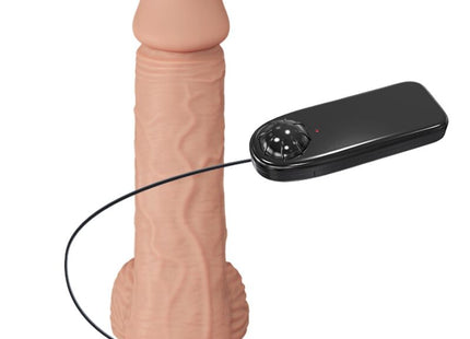 Beige silikon realistischer männlicher masturbator mit schwarzer fernbedienung baile schöne begegnung vibration catoblepas 20,6 cm natürlich