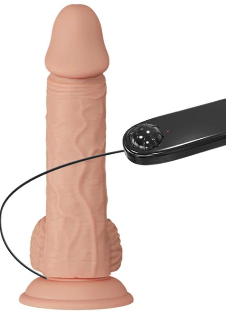 Beige silikon realistischer männlicher masturbator mit schwarzer fernbedienung baile schöne begegnung vibration catoblepas 20,6 cm natürlich