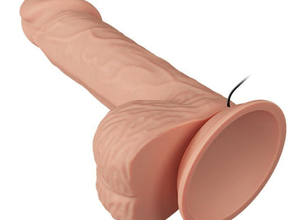 Rosafarbener silikon realistischer männlicher masturbator mit strukturierter oberfläche und kreisbasis von baile