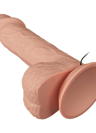 Rosafarbener silikon realistischer männlicher masturbator mit strukturierter oberfläche und kreisbasis von baile