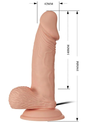 Pink silikon vibrator baile schöne begegnung zebulon vibration 19.4 cm mit realistischer textur und stabilem sockel