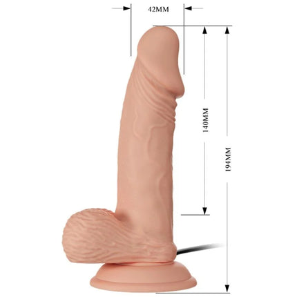 Pink silikon vibrator baile schöne begegnung zebulon vibration 19.4 cm mit realistischer textur und stabilem sockel