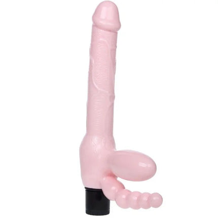 Pinkes baile seilloser tpr-gurt mit vibration und analstimulation 25 4 cm schwarzer basis und strukturiertem design
