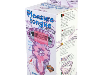 Baile silikonring rosa plastik lustzunge mit 10 zungenrhythmen und vibration im packaging