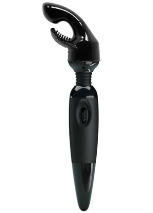Baile sinnlicher massager aus schwarzem glänzendem kunststoff mit vibrierender krallenspitze und gebogenem griff