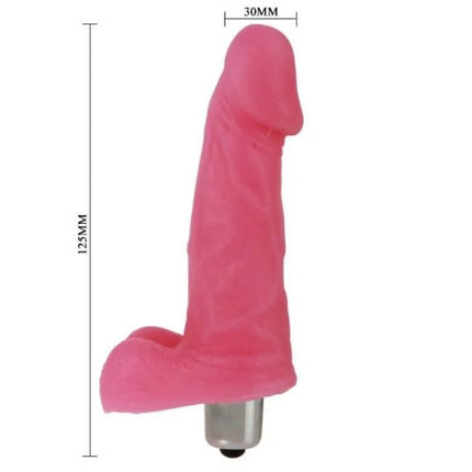 Baile slik pleasure love clone natürlicher vibrator aus pinkem silikon mit metallbasis 125mm hoch 30mm breit