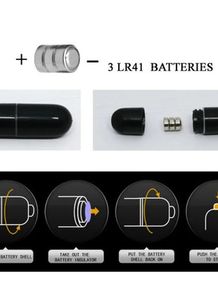 Schwarzes zylinderförmiges batteriebetriebenes gerät mit glänzendem finish und abnehmbarem deckel im baile süßer ring mit klitorisstimulator delphin