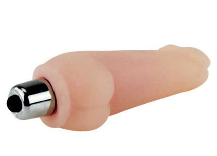 Pink silikon vibrator mit metallischer silberner spitze von baile super mini mavouvin vibrator