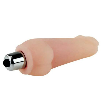 Pink silikon vibrator mit metallischer silberner spitze von baile super mini mavouvin vibrator