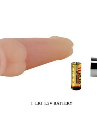 Pink silikon vibrator baile super mini mavouvin mit rotem batteriegehäuse innen und silberner metallspitze