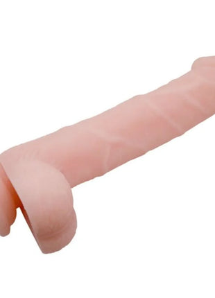 Rosa silikon dildo von baile 22 cm mit realistischer textur und abgerundeten enden