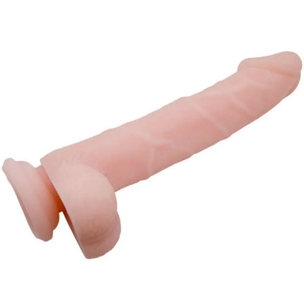 Rosa silikon dildo von baile 22 cm mit realistischer textur und abgerundeten enden