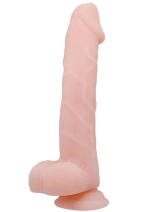 Pink silikon dildo mit realistischer textur und abgerundetem boden 22 cm von BAILE