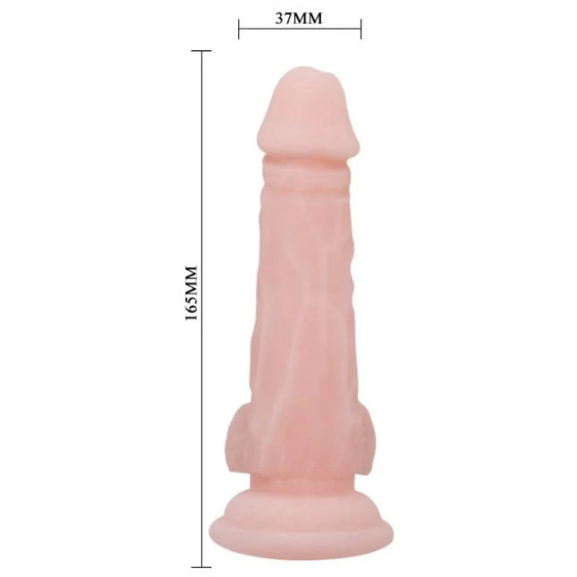 Pink silikon dildo baile super realistischer natürlicher dildo 16,5 cm hoch und 37 mm breit