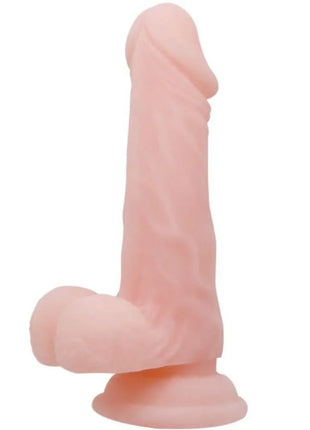 Pink silikon dildo mit realistischem 16,5 cm länge und detailreicher struktur von baile mit abgerundetem fuß