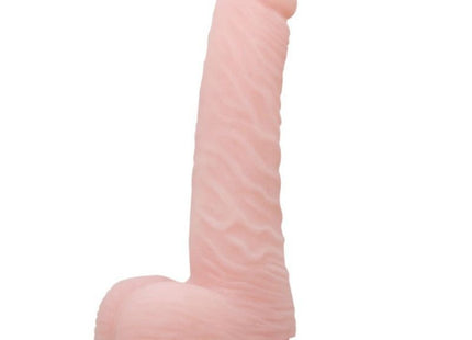 Pink silikon dildo mit strukturierter oberfläche und abgerundetem sockel baile super realistischer natürlicher dildo 18.8 cm