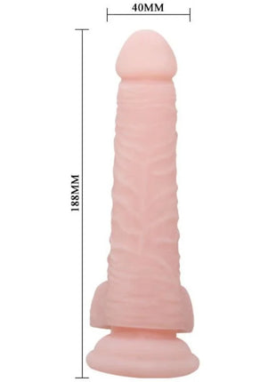 Pink silikon dildo baile super realistischer natürlicher dildo 18.8 cm mit strukturierten rippen und rundem kopf