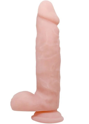 Pink silikon dildo mit realistischer struktur und abgerundetem boden von baile 21,5 cm lang