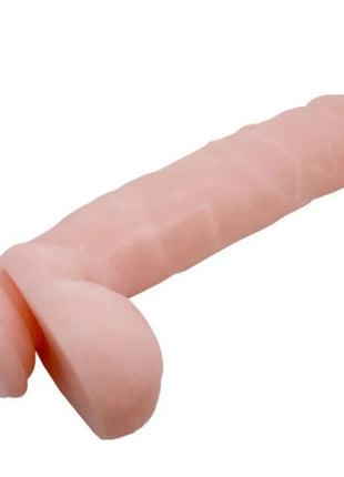 Baile super realistischer natürlicher dildo 21.5 cm rosa silikon mit strukturierten rippen und breitem fuß