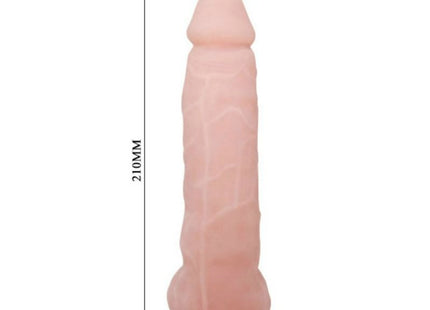 Baile super realistischer natürlicher dildo 21,5 cm rosa silikon mit strukturierter oberfläche und abgerundetem kopf