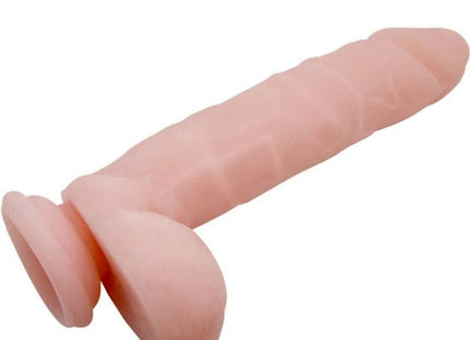 Rosa silikon dildo mit strukturierten rillen und breitem sockel baile super realistischer natürlicher dildo