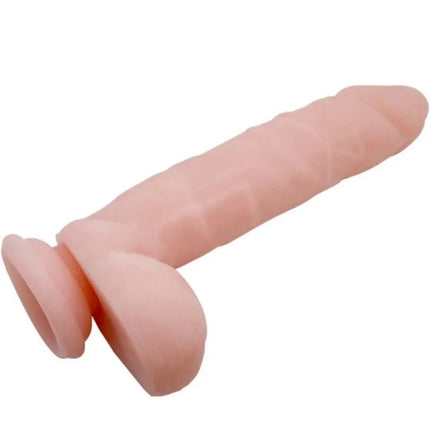 Rosa silikon dildo mit strukturierten rillen und breitem sockel baile super realistischer natürlicher dildo
