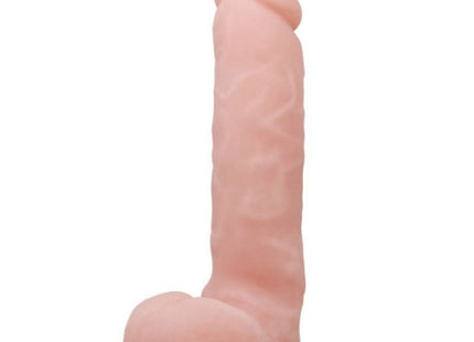 Pink silikon dildo mit realistischer textur und abgerundetem sockel von baile super realistischer natürlicher dildo