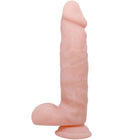 Pink silikon dildo mit realistischer struktur und abgerundetem grundflaeche von baile super realistischer natuerlicher dildo