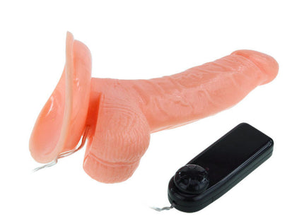 Pink silikon drehbarer super rota dong penisspielzeug mit saugnapf und schwarzer fernbedienung von baile