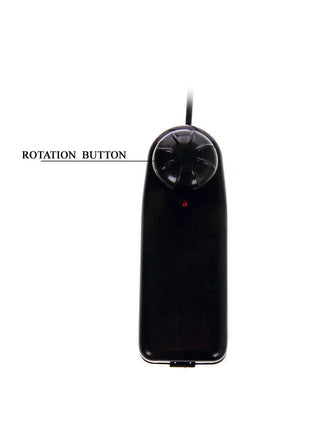 Schwarzer baile super rota dong realistischer dildo 20 5 cm mit texturiertem rotationsknopf und roter kontrollleuchte