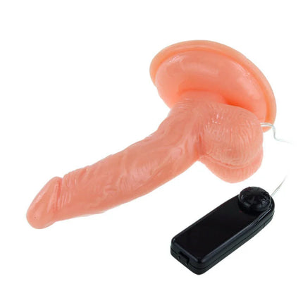 Pink silikon realistischer penis dildos mit schwarzer fernbedienung von baile super rota