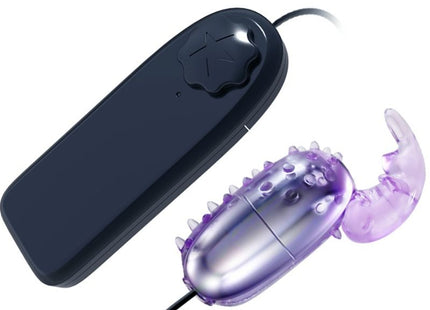 Baile super vibrator vibrierendes ei aus lila transparentem silikon mit schwarzer steuerungseinheit