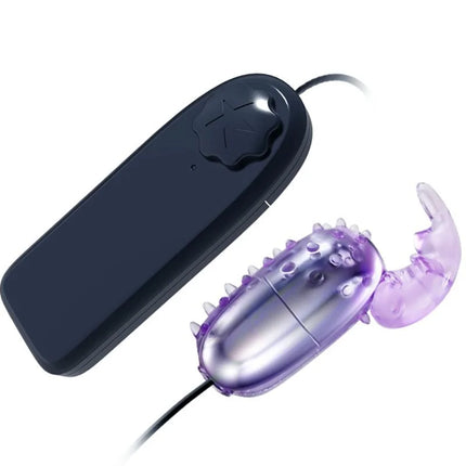 Baile super vibrator vibrierendes ei aus lila transparentem silikon mit schwarzer steuerungseinheit