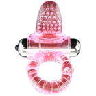 Baile sweet abs 10 rhythms rosa vibrierender silikonring mit strukturierter kuppel und metallischem batteriefach