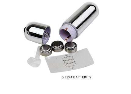 Shiny chromfarben zylindrischer vibrator mit lila innenseite und drei lr44 batterien bei baile sweet abs 10 rhythms ring rosa vibrator penisring