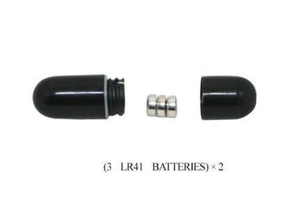 Schwarze zylindrische batteriekappen mit silbernen magnetischen elementen für baile sweet ring dopplerring mit doppelhasen