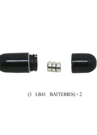 Schwarze zylindrische batteriekappen mit silbernen magnetischen elementen für baile sweet ring dopplerring mit doppelhasen
