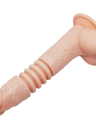 Rosa silikon vibrator baile thunder up multifunktionsvibrator mit texturierten rillen und abgerundetem kopf