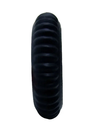 Baile titan cockring schwarz 1.9 cm mit schwarzem gummireifen und rippenprofil sichtbar