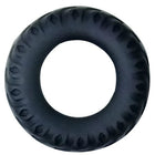 Schwarzer gummiring mit strukturiertem laufprofil baile titan cockring schwarz grün 2 cm