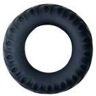 Schwarzer gummiring mit strukturiertem laufprofil baile titan cockring schwarz grün 2 cm