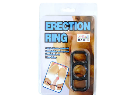 Baile trainingssilikontrainingsringe schwarzer silikon trainingsring in transparenter verpackung mit blau weißem etikett