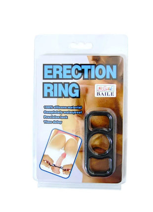 Baile trainingssilikontrainingsringe schwarzer silikon trainingsring in transparenter verpackung mit blau weißem etikett
