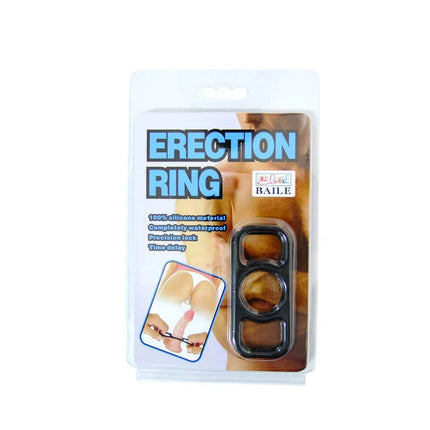 Baile trainingssilikontrainingsringe schwarzer silikon trainingsring in transparenter verpackung mit blau weißem etikett
