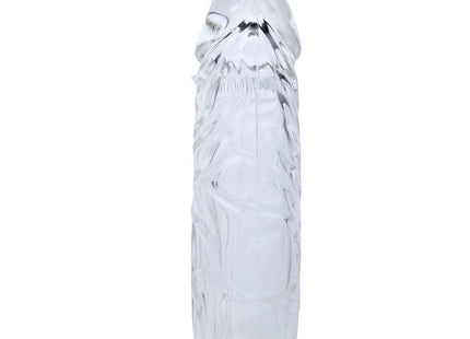 Baile transparente silikonpenishülle 13 cm klare silikon dildo mit strukturierter und realistischer form