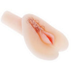 Baile ultra realistische vibrierende vagina mit pinkem silikon analplug und feinem braunem haar detail