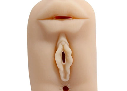 Beige silikon anatomisches trainingsmodell nahtlose realistische gesichts- und genitalmerkmale baile versuchung leidenschaft lady